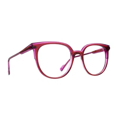 Blush By Caroline Abram Finess 1080 Bordeaux/ Pourpre Glasses In Pink