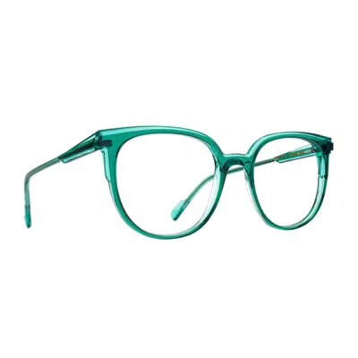 Blush By Caroline Abram Finess 1082 Vert Sapin/ Aqua Glasses In Green