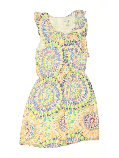 Pre-owned Blush By Us Angels Kids' Dress In Yellow
