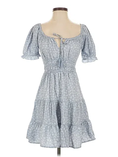 Pre-owned Blush Casual Dress In Blue