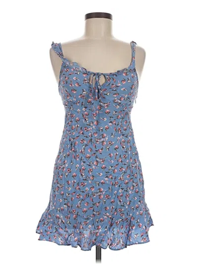 Pre-owned Blush Casual Dress In Blue