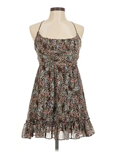Pre-owned Blush Casual Dress In Brown