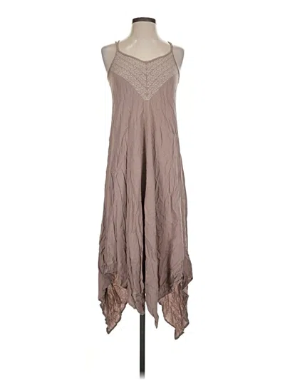 Pre-owned Blush Casual Dress In Brown