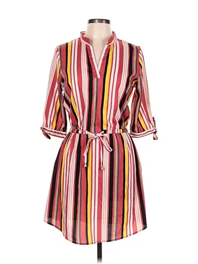 Pre-owned Blush Casual Dress In Burgundy