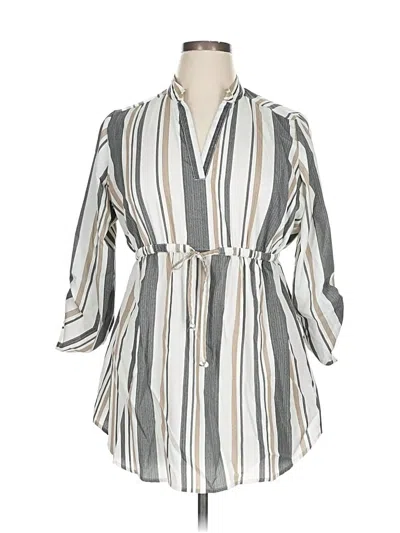 Pre-owned Blush Casual Dress In Gray