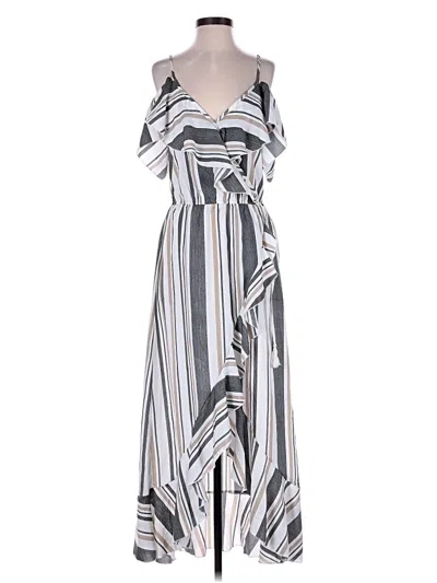 Pre-owned Blush Casual Dress In Gray