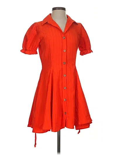 Pre-owned Blush Casual Dress In Orange