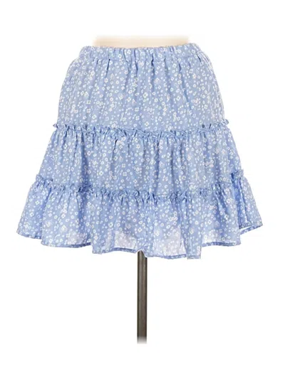 Pre-owned Blush Casual Skirt In Blue