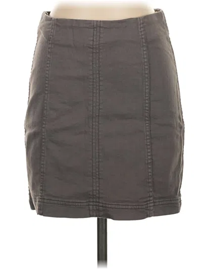 Pre-owned Blush Casual Skirt In Gray