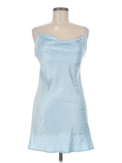 Pre-owned Blush Cocktail Dress In Blue