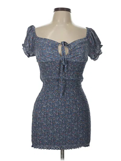 Pre-owned Blush Cocktail Dress In Blue