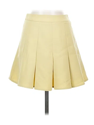 Pre-owned Blush Formal Skirt In Yellow