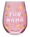 Blush Fur Mama Stemless Wine Glass
