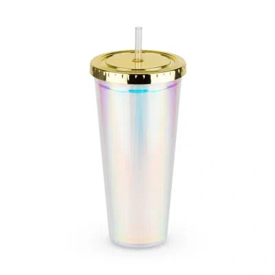 Blush Glam Double Walled Tumbler In Iridescent In Multicolor