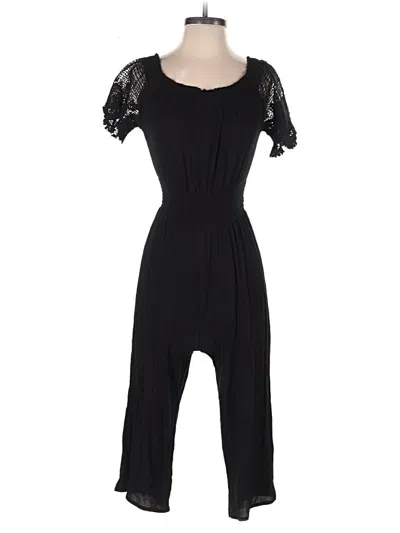 Pre-owned Blush Jumpsuit In Black