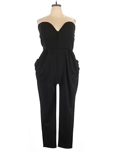 Pre-owned Blush Jumpsuit In Black