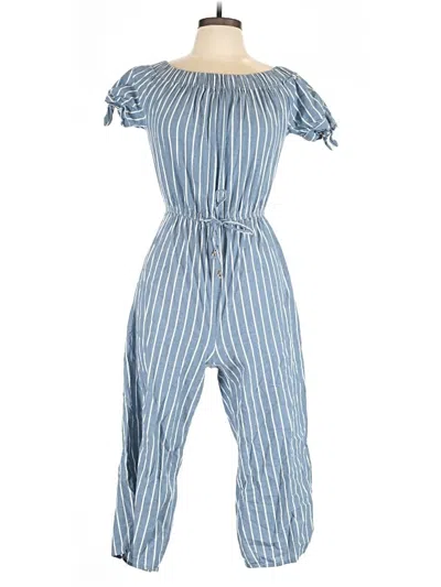 Pre-owned Blush Jumpsuit In Blue