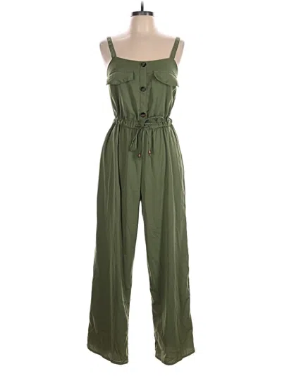 Pre-owned Blush Jumpsuit In Green