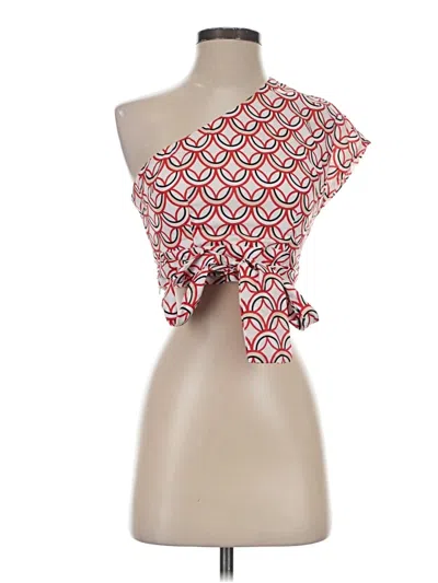 Pre-owned Blush Kimono In Red