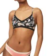 Blush Lingerie Pretty Little Racerback Bralette In Floral In Purple
