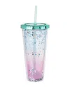Blush Mermaid Glitter 24oz Drink Tumbler