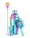 Blush Mirage: Rainbow Barware Set In Multicolor