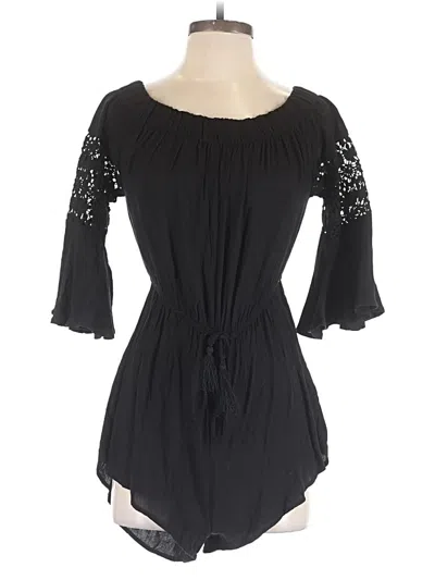 Pre-owned Blush Romper In Black