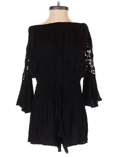 Pre-owned Blush Romper In Black