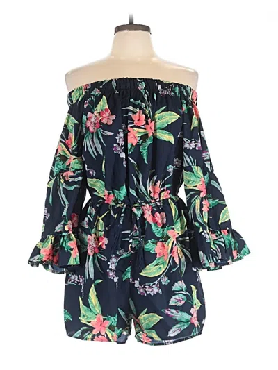 Pre-owned Blush Romper In Blue