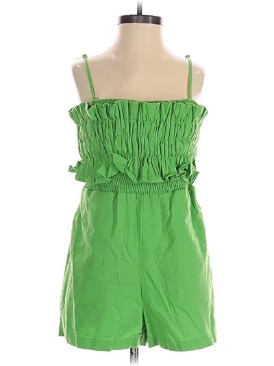 Pre-owned Blush Romper In Green