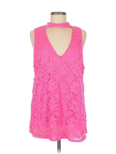 Pre-owned Blush Sleeveless Blouse In Pink