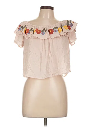 Pre-owned Blush Sleeveless Blouse In Pink