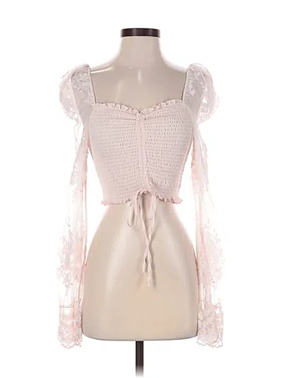 Pre-owned Blush Sleeveless Blouse In Pink