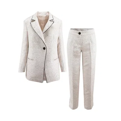 Bluzat Jacquard Suit With Silver Inserts