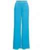 Bluzat Women's Baby Blue Wide Leg Trousers In Blue