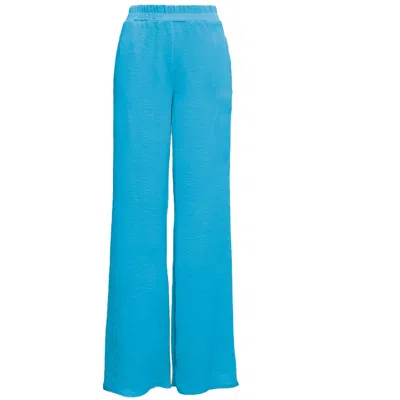 Bluzat Women's Baby Blue Wide Leg Trousers