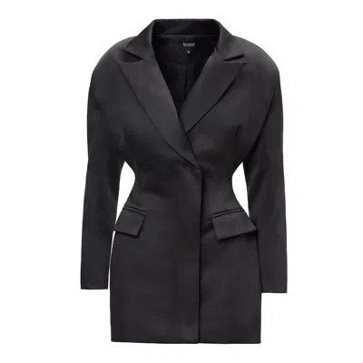 Bluzat Women's Black Hourglass Blazer Dress
