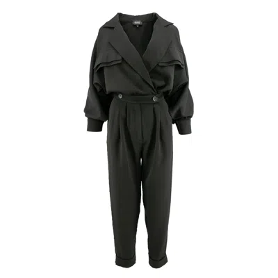 Bluzat Women's Black Maxi Jumpsuit