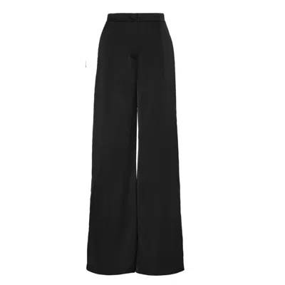 Bluzat Women's Black Straight Trousers
