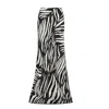 Bluzat Women's Black / White Zebra Printed Skirt In Black/white