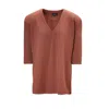 Bluzat Women's Brown Ribbed Blouse In Brown