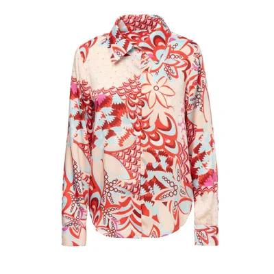 Bluzat Women's Floral Print Shirt In Multi
