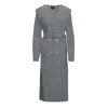 Bluzat Women's Green Khaki Midi Trench Dress In Green