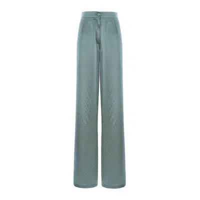 Bluzat Women's Green Mint Straight Trousers