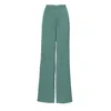Bluzat Women's Green Mint Wide Leg Trousers In Green