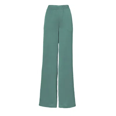 Bluzat Women's Green Mint Wide Leg Trousers