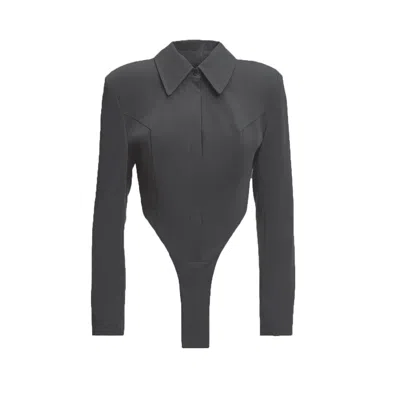 Bluzat Women's Grey Body Shirt