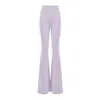 Bluzat Women's Grey Flared Trousers In Grey