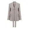 Bluzat Women's Neutrals Beige Blazer With Buttons