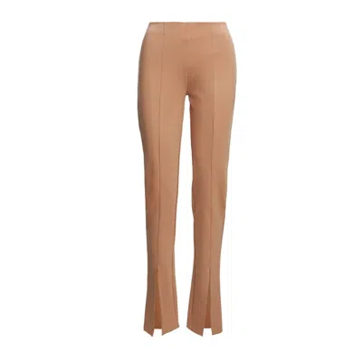 Bluzat Women's Neutrals Beige Trousers With  Slit